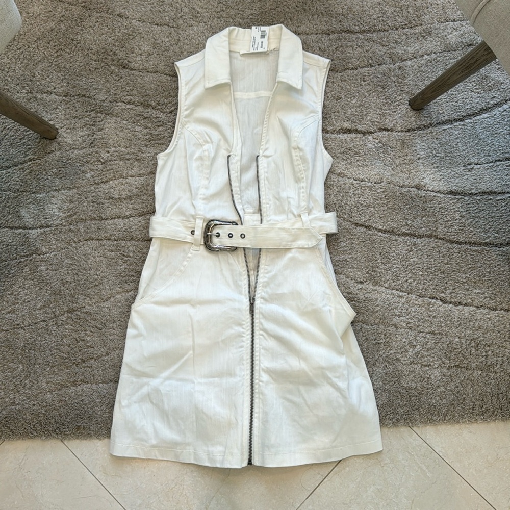 Mustard Seed western buckle zip up dress